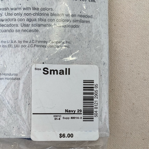 NWT Stafford Men's Mid-Rise Briefs - Navy Small 90s Y2K Prop Casual - Picture 4 of 4